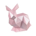 Бумажный конструктор "Кролик Няш" розовый, 30х25х30см - Фото 5
