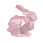 Бумажный конструктор "Кролик Няш" розовый, 30х25х30см - Фото 6