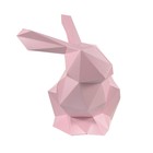 Бумажный конструктор "Кролик Няш" розовый, 30х25х30см - Фото 8