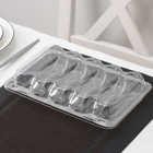 Контейнер пластиковый одноразовый с неразъёмной крышкой, для макарун и пироженого, 5 ячеек, 24,7×15,8×5,1 см - Фото 3
