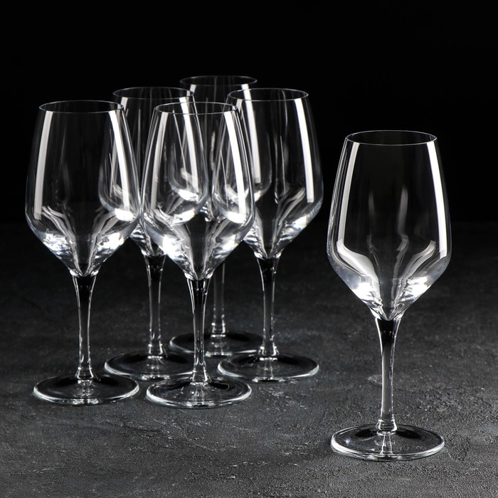 Набор стеклянных бокалов для вина «Напа», 360 мл, 6 шт - Фото 1