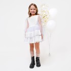 Платье нарядное детское KAFTAN, рост 86-92 см (28), белый - Фото 4
