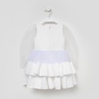 Платье нарядное детское KAFTAN, рост 86-92 см (28), белый - Фото 10