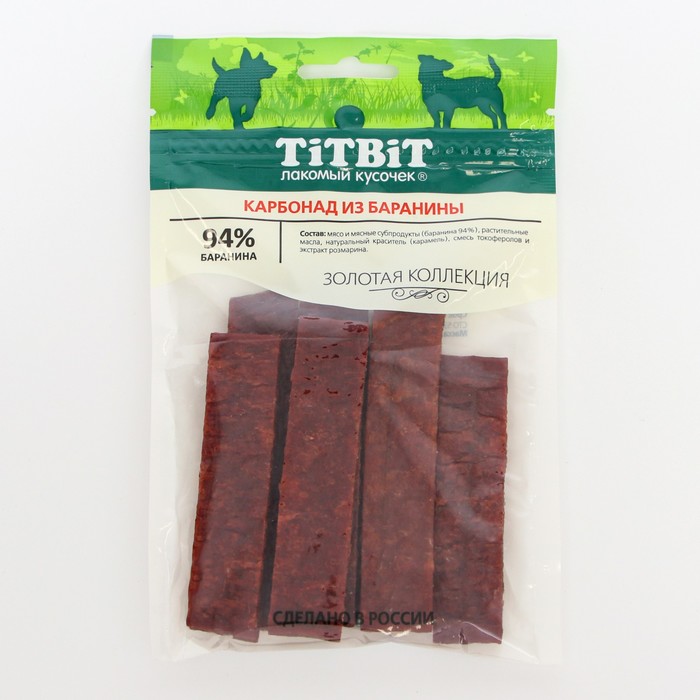 Лакомство для собак Titbit Карбонад из баранины «Золотая коллекция», 70 г - Фото 1