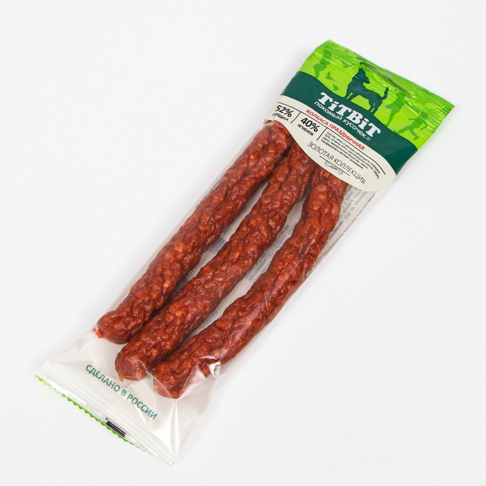 Лакомство для собак Titbit Колбаса Праздничная «Золотая коллекция», 80 г - Фото 1