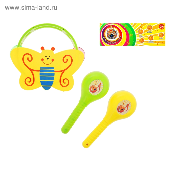 Набор инструментов "Музыкальный взрыв", 3 предмета, МИКС - Фото 1