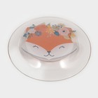 Набор детской посуды Доляна «Лисёнок», 3 предмета: миска 450 мл, тарелка d=20 см, кружка 200 мл - фото 4338639