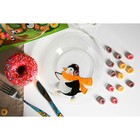 Набор детской посуды Доляна «Пингвинёнок», 3 предмета: миска 450 мл, тарелка d=20 см, кружка 200 мл - фото 4338656