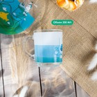 Набор детской посуды Доляна «Ловись большая и малая», 3 предмета: миска 450 мл, тарелка d=20 см, кружка 200 мл, стекло, прозрачный, голубой - Фото 3