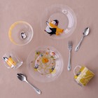 Набор детской посуды Доляна «Лесные забавы», 3 предмета: миска 450 мл, тарелка d=20 см, кружка 200 мл - фото 4338739