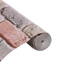 Бумажные обои Пермские обои «Кирпичи 301-012», 0.53×10.05 м, цвет розовый/алый/серый - Фото 3