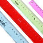 Набор пластиковых линеек Calligrata, 4 штуки (15, 20, 25 и 30 см), прозрачные, МИКС - Фото 6