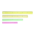 Набор пластиковых линеек Calligrata, 4 штуки (15, 20, 25 и 30 см), прозрачные, МИКС - Фото 9