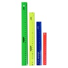 Набор 4 линейки Calligrata "Neon", 15, 20, 25 и 30 см, непрозрачная, европодвес, микс - фото 7697710