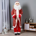Дед Мороз "В красной шубе с подвязкой, с подарками" 50х180 см - фото 9468794
