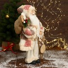 Дед Мороз "В клетчатой  шубе, кофте ромбик, с подарками" 25х45 см - Фото 4