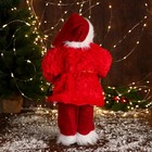 Дед Мороз "В красной шубе с пояском, с фонариком" 25х45 см - Фото 3