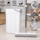 Швабра с отжимом и ведром Raccoon, швабра ПВА, ведро с отсеком для вертикального отжима 4.5 л, отсек для полоскания 2.5 л - Фото 1