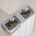 Швабра с отжимом и ведром Raccoon, швабра ПВА, ведро с отсеком для вертикального отжима 4.5 л, отсек для полоскания 2.5 л - Фото 7