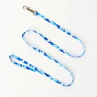 Комплект "Камуфляж", ширина 1 см,шлейка 21-35 см,поводок 120 см,капрон,капрон, сине-голубой - Фото 6