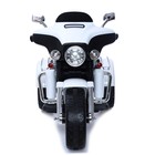 Электромотоцикл «Трайк», 2-х местный, 2 мотора, цвет чёрно-белый - фото 3740648