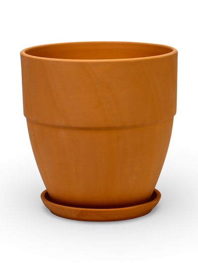 Горшок для цветов «Терра №6», керамический, с поддоном, 10.2 л, терракот