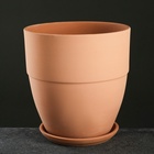 Горшок для цветов «Терра №6», керамический, с поддоном, 10.2 л, терракот - Фото 7