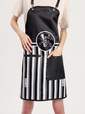 Фартук парикмахерский, кожзам, 1 карман, чёрный