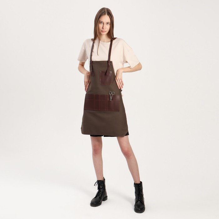 Фартук для мастера, цвет коричневый 25094