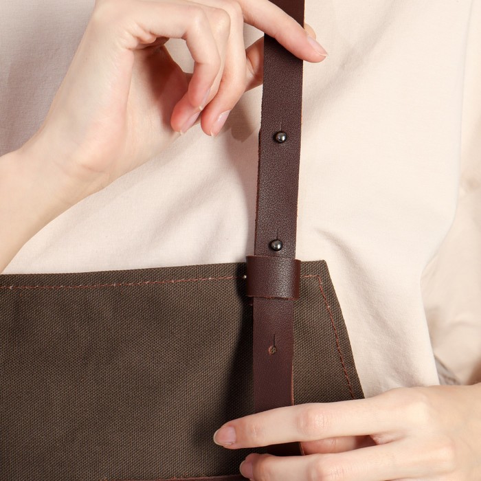 Фартук для мастера, цвет коричневый 25094