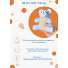 Мочалка - игрушка детская Доляна «Мишутка», сизаль, для купания, 10.5×11.5 см, голубая - Фото 5