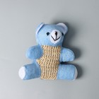 Мочалка для тела детская Доляна «Мишутка», сизаль, цвет голубой - Фото 6