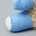 Мочалка для тела детская Доляна «Мишутка», сизаль, цвет голубой - Фото 8