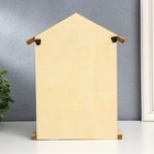 Ключница дерево 4 крючка и полочка "Барашки" 26х21х6 см - фото 43717201