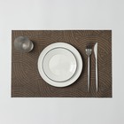 Салфетка сервировочная на стол «Узелок», 45×30 см, цвет коричневый - фото 3223821