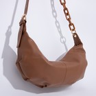 Сумка мешок, отдел на молнии, регулирующийся ремень, цвет рыжий - фото 21416627