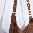 Сумка мешок, отдел на молнии, регулирующийся ремень, цвет рыжий - фото 21416628