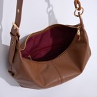 Сумка мешок, отдел на молнии, регулирующийся ремень, цвет рыжий - фото 21416629