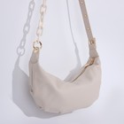 Сумка женская на молнии, цвет молочный - фото 40276380