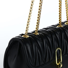 Сумка-мессенджер на клапане, цвет чёрный - фото 24116163