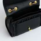 Сумка-мессенджер на клапане, цвет чёрный - фото 24116164