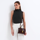 Сумка-мессенджер на клапане, длинный ремень, цвет коричневый - фото 24116173