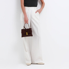 Сумка-мессенджер на клапане, длинный ремень, цвет коричневый - фото 24116174