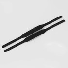 Штрипки, 24 см, 2 шт, цвет чёрный - фото 24336202