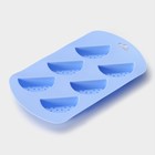 Форма для выпечки Доляна «Арбузные дольки», силикон, 19×11×1.5 см, 6 ячеек (4×2.5 см), МИКС - Фото 4