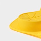 Форма для выпечки Доляна «Цитрус», силикон, 19×11×1,5 см, 6 ячеек (d=4 см), цвет жёлтый - Фото 3