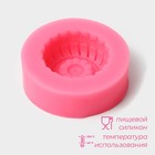 Молд Доляна «Шина», силикон, d=6,5 см, цвет розовый - Фото 2