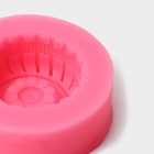 Молд Доляна «Шина», силикон, d=6,5 см, цвет розовый - Фото 3