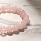 Браслет «Кварц розовый», шар №8, с подвеской сердце, 18 размер - Фото 3