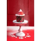 Форма бумажная для кекса, маффинов и кулича "Красная клетка" 60х45мм - Фото 1